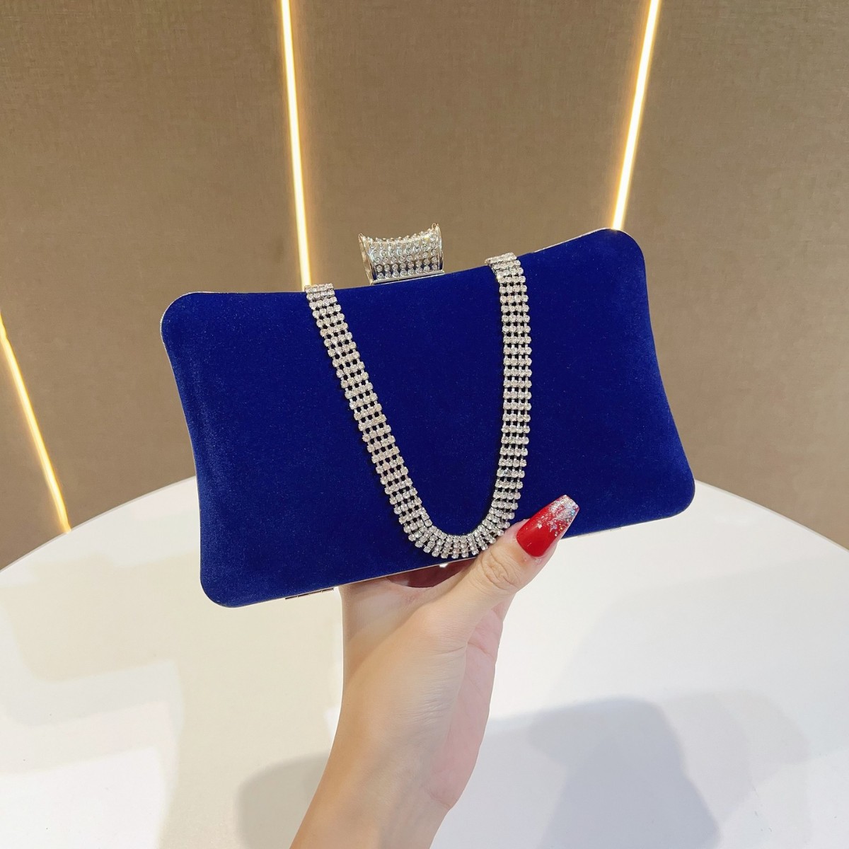 Tassel Fringe Trim - 2025 Kadife Ziyafet Çanta Kadın Elmas