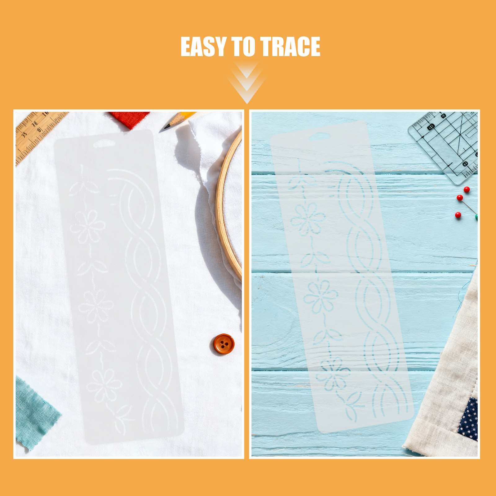 2 Adet Köşe Desen Şablonu, El  - Embroidery Craft incelemesi ve fiyatı