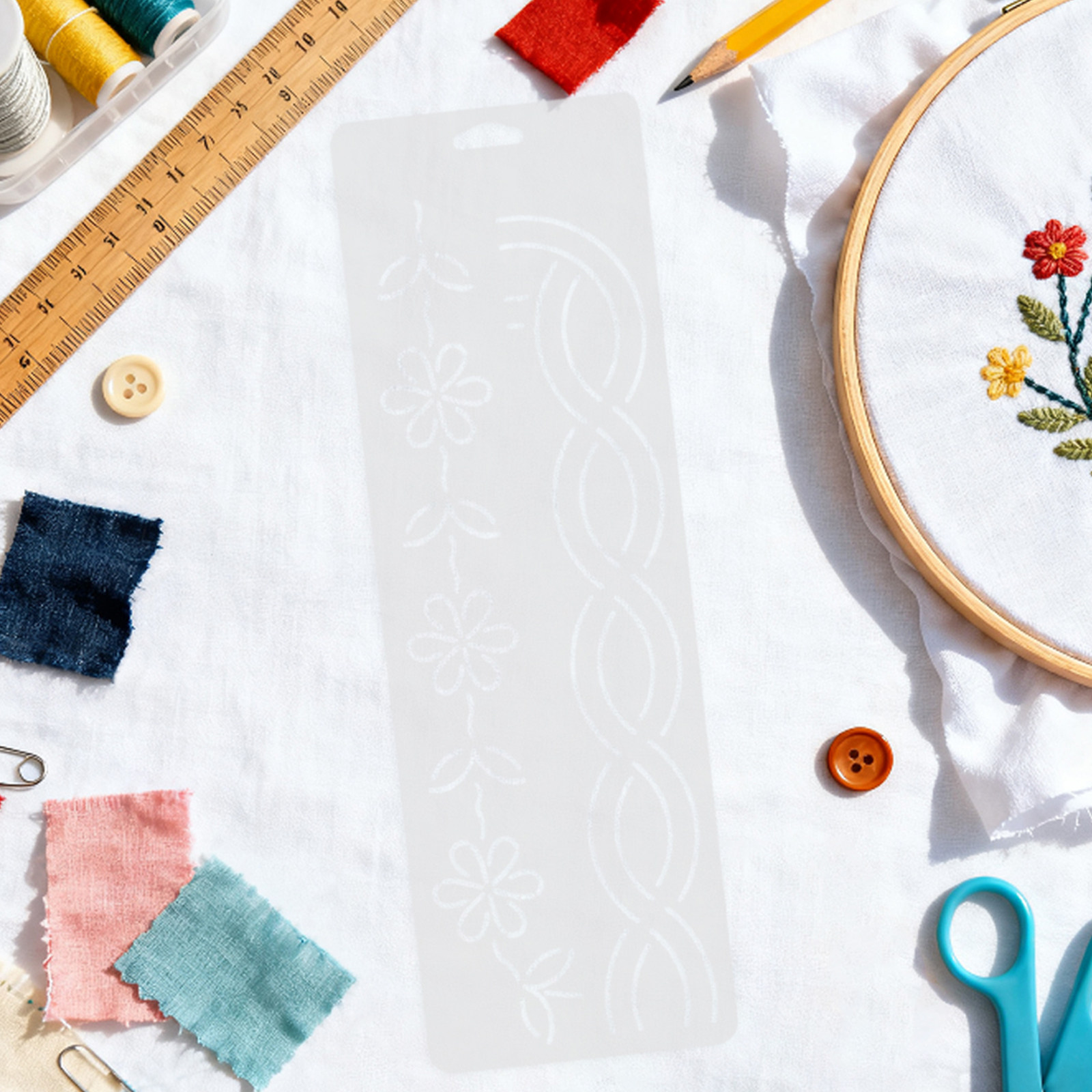 2 Adet Köşe Desen Şablonu, El  - Embroidery Craft incelemesi ve fiyatı